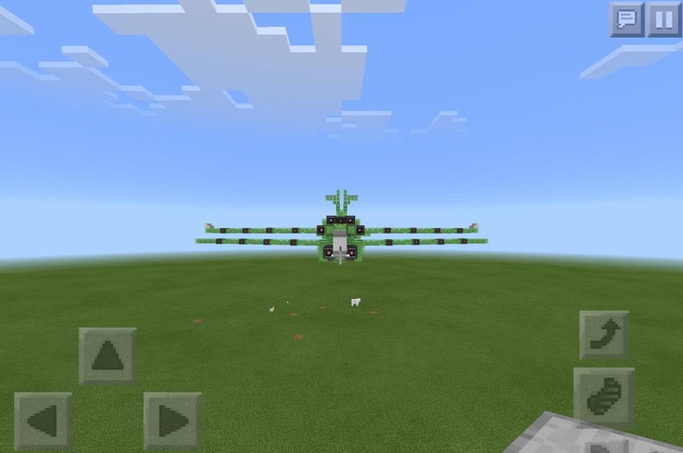 我的世界飞机怎么做可以飞的（我的世界造能开的飞机） 第13张