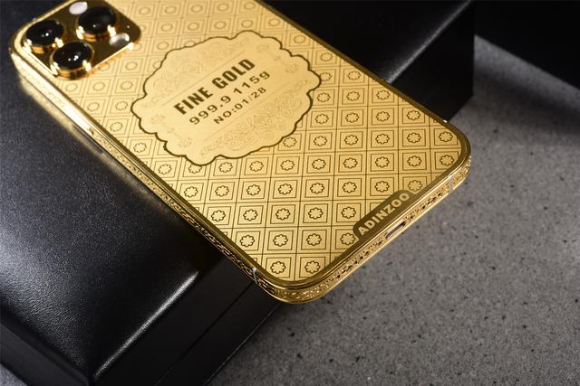 iPhone 13 Pro Max纯金版开箱，155克黄金奢华闪耀，价格感人 第4张