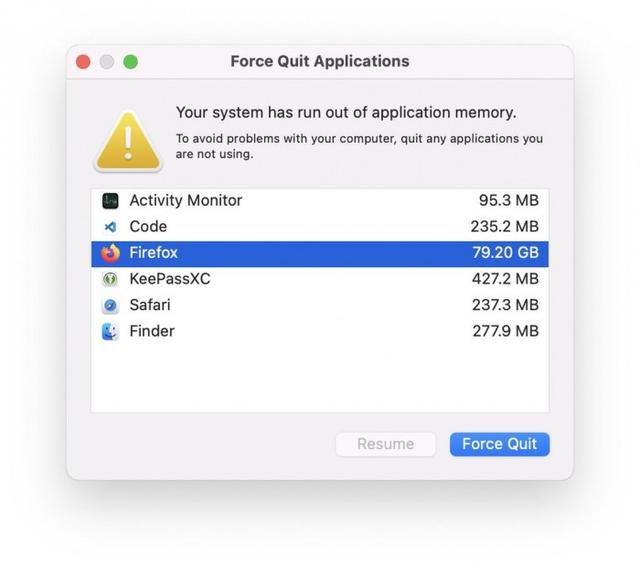 macOS Monterey出现“内存泄漏”错误：长时间运行并消耗大量内存 第3张