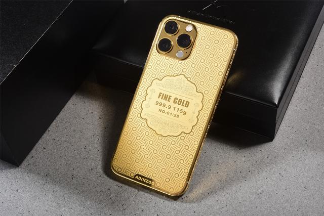 iPhone 13 Pro Max纯金版开箱，155克黄金奢华闪耀，价格感人 第6张