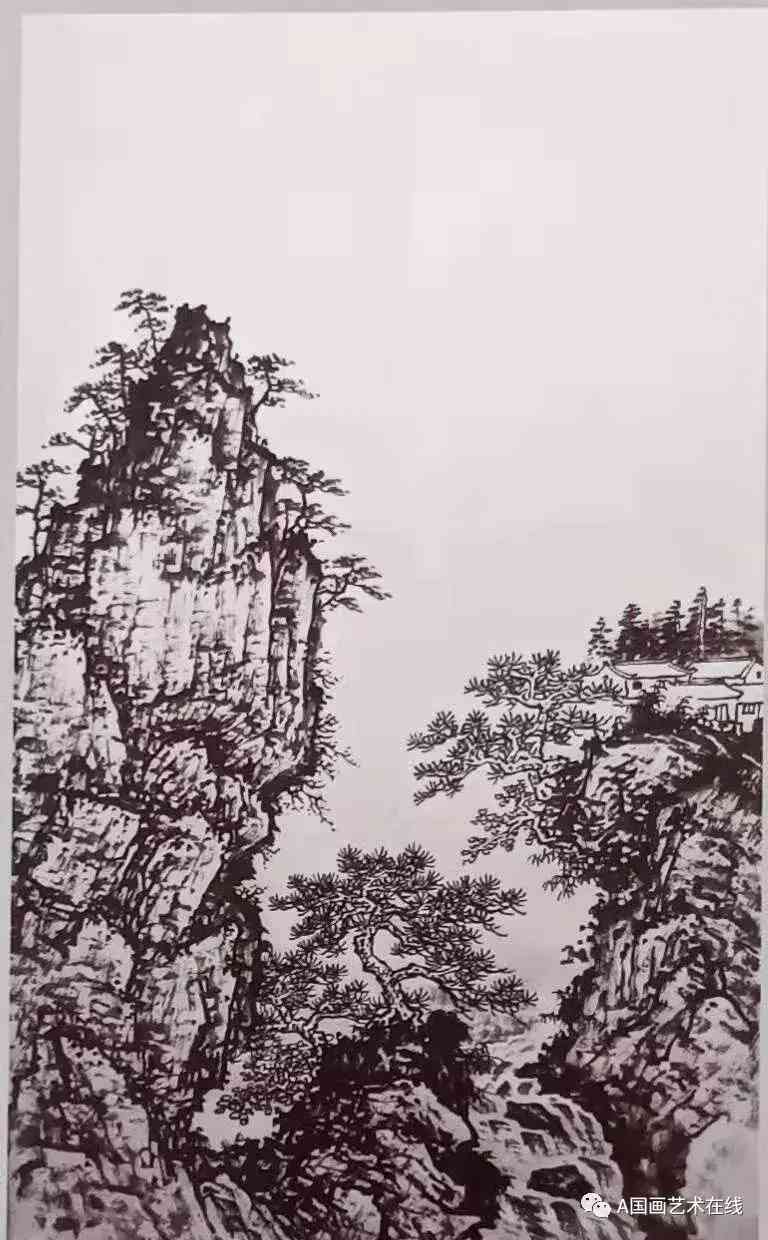 中国画山川技法（中国画技法——山川的几种画法） 第4张