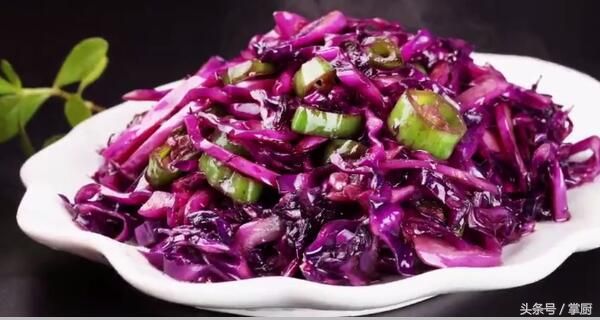 紫色大头菜的做法（紫包菜最佳吃的做法，一盘不够吃） 第12张